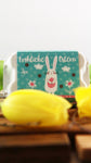 Kleiner Eierkarton mit Ostergruß